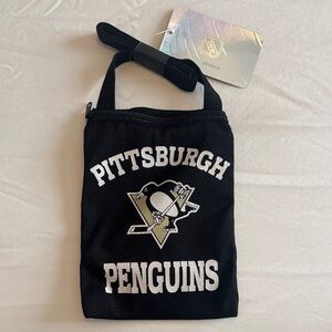 Little Earth Black Pittsburgh Penguins Crossbody Bag